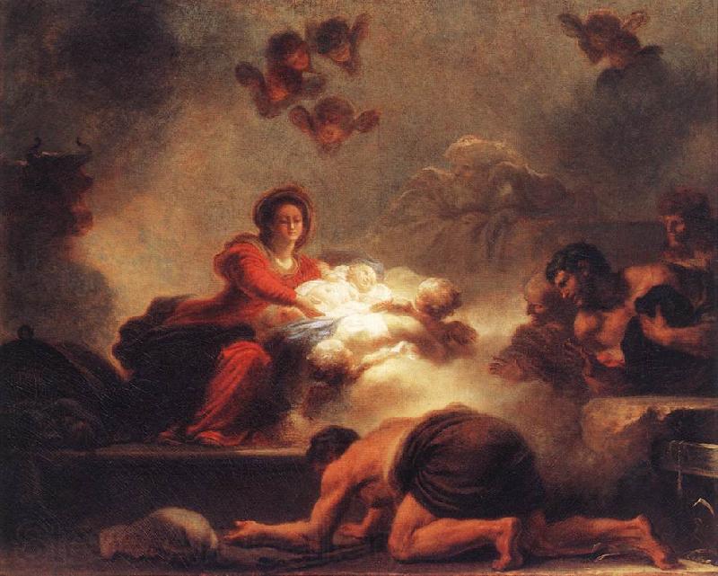 Jean-Honore Fragonard Adoration of the Shepherds